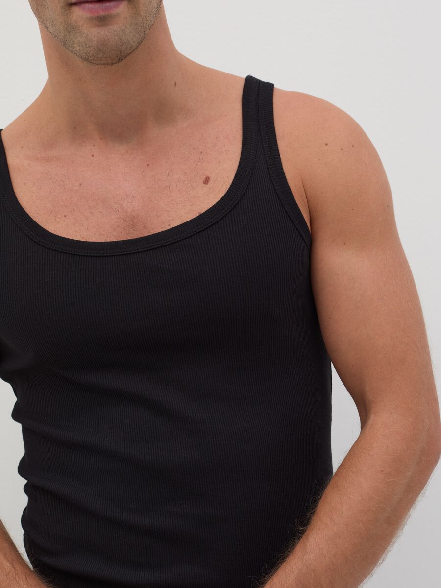 Organic cotton racerback vest with spaghetti straps_2