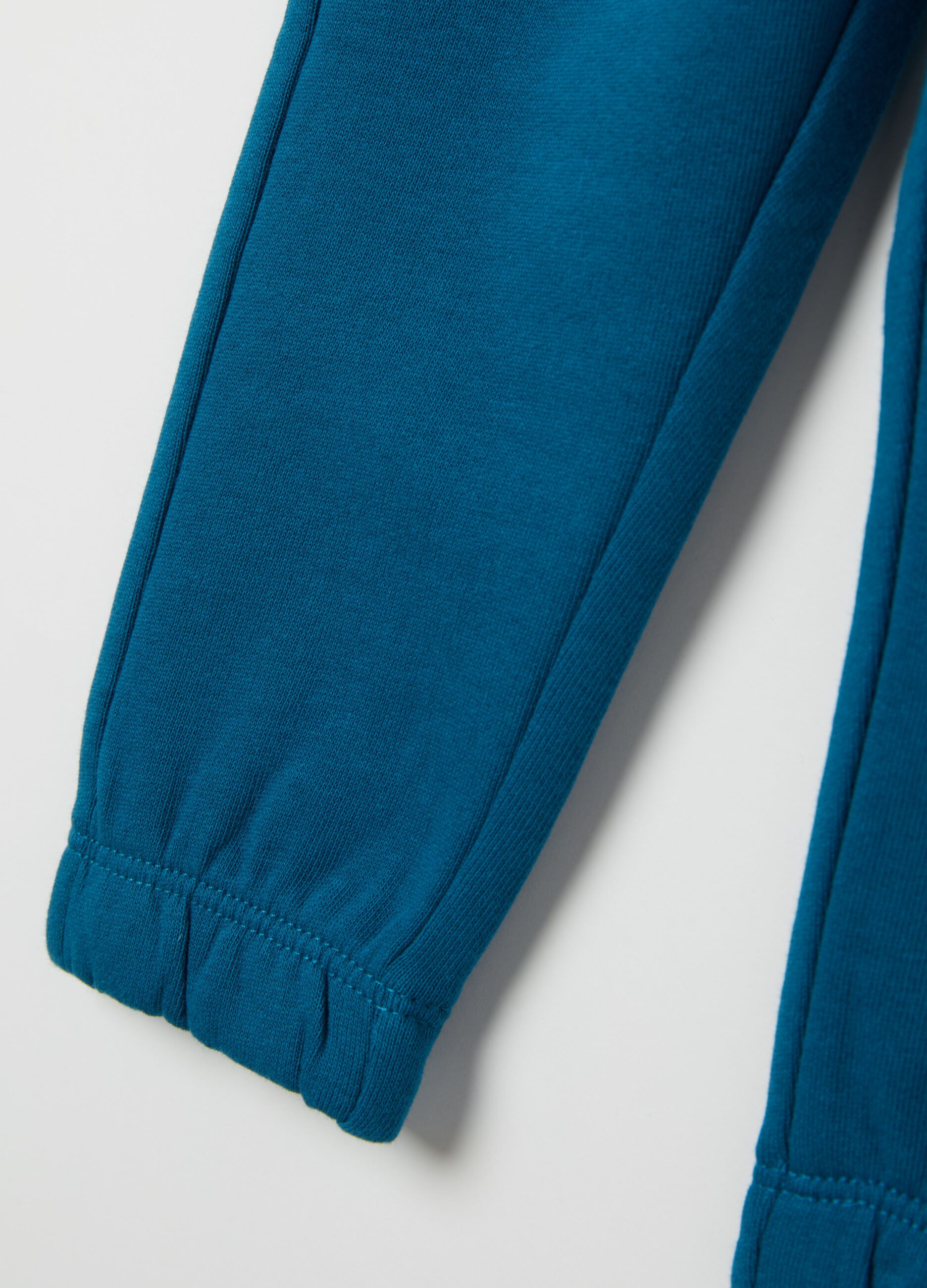 Fleece joggers with drawstring