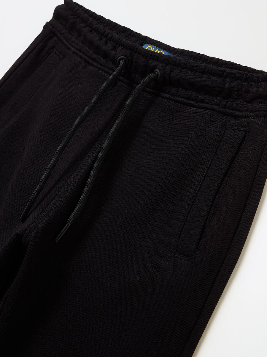 Essential joggers in cotton with drawstring_2