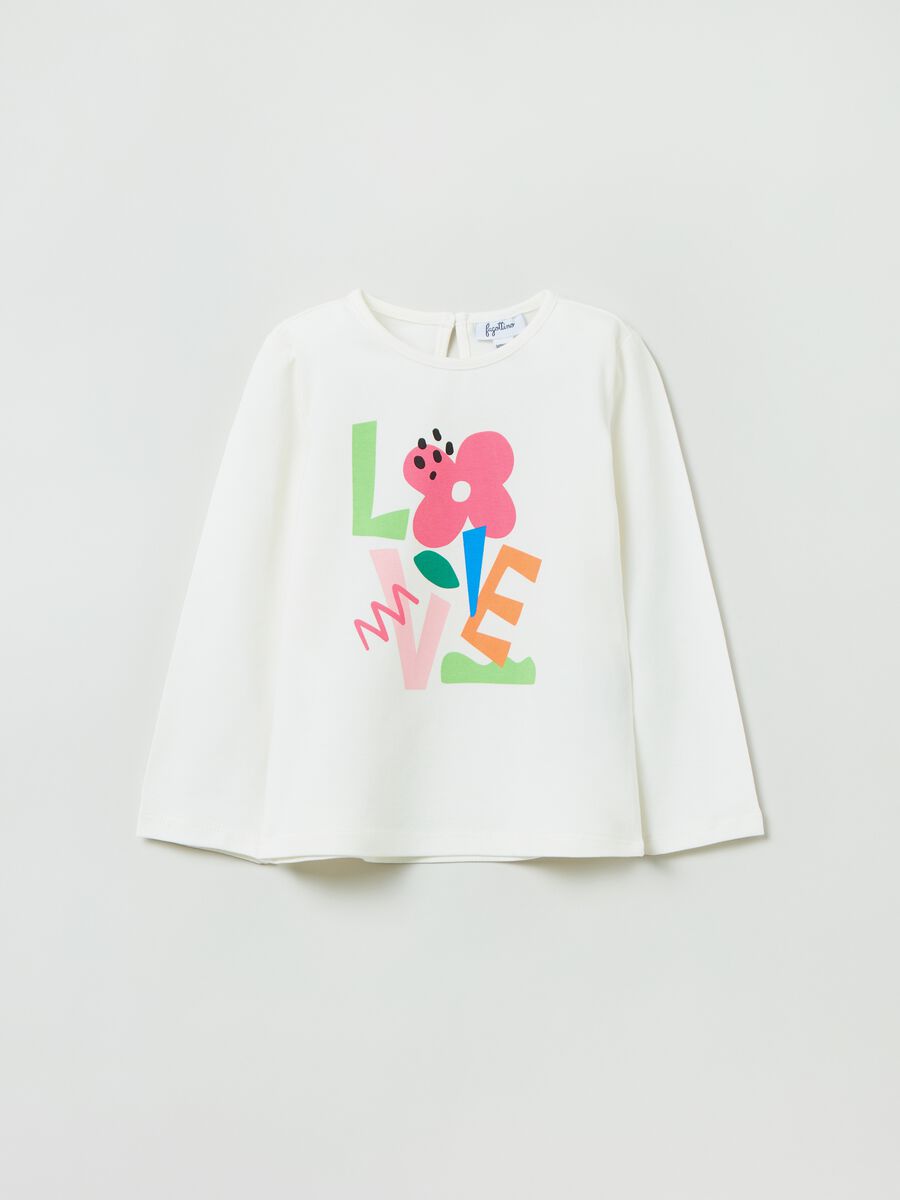Long-sleeved T-shirt with print_0