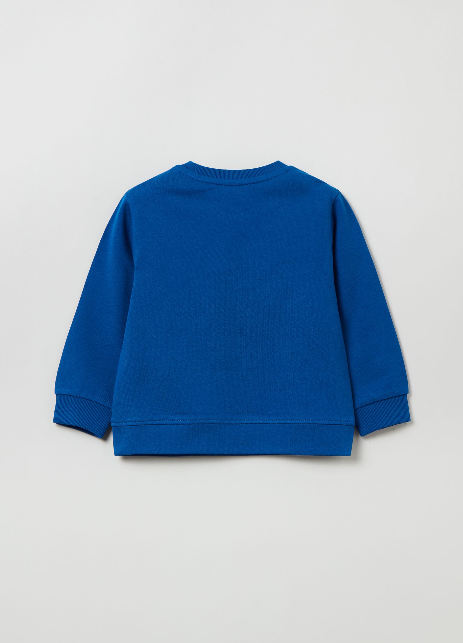 Sweatshirt with round neck in French terry