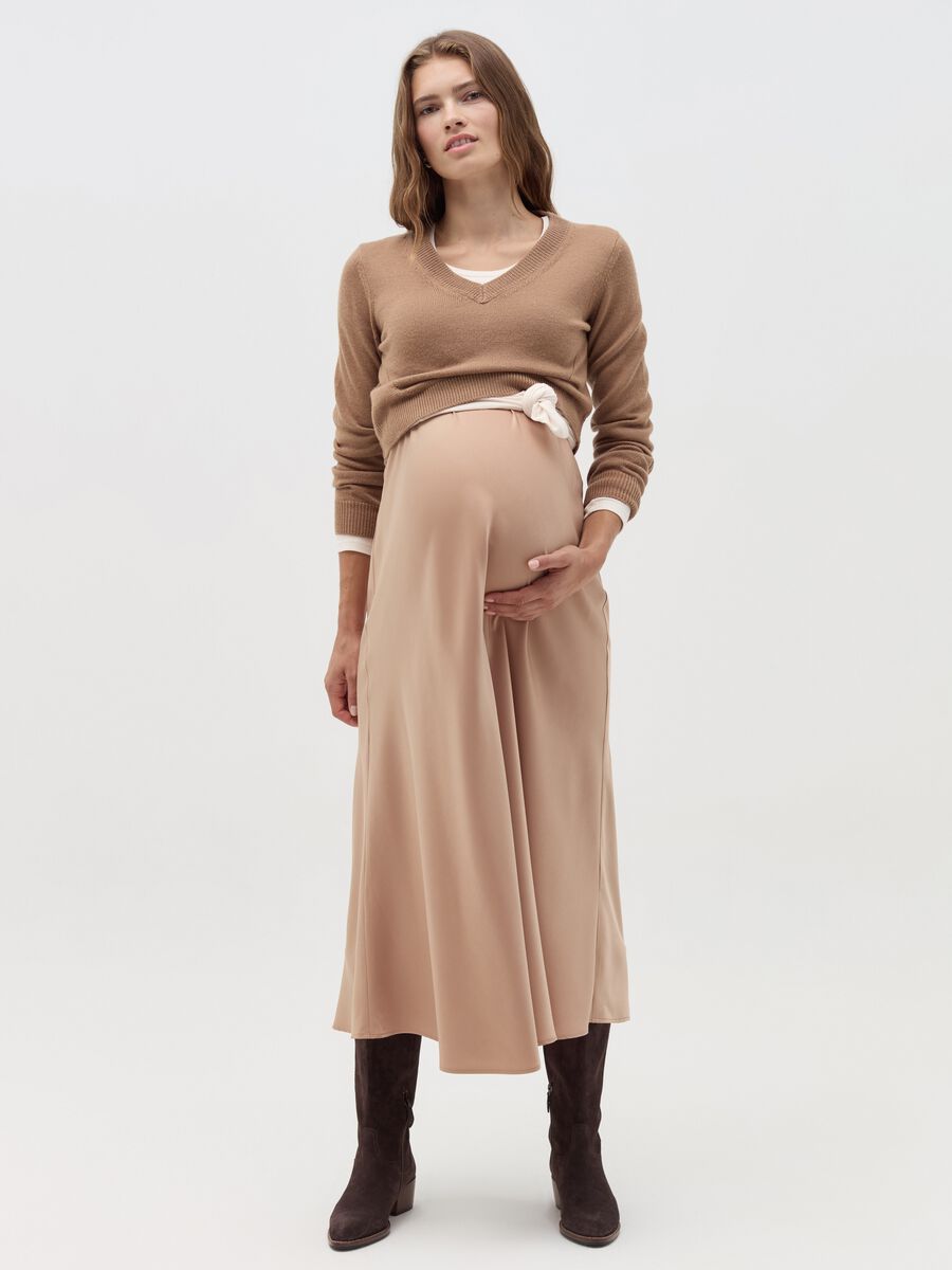 Maternity crop pullover_0