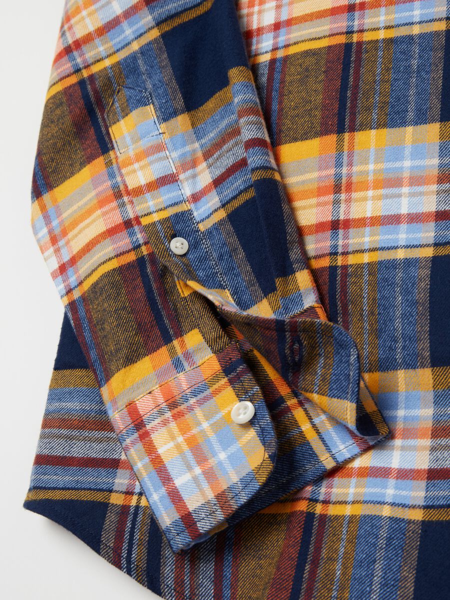 Camicia in flanella con fantasia check_5