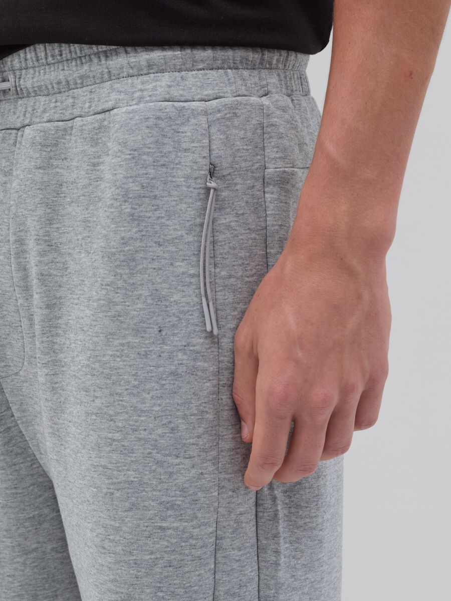 Fleece joggers with drawstring_2