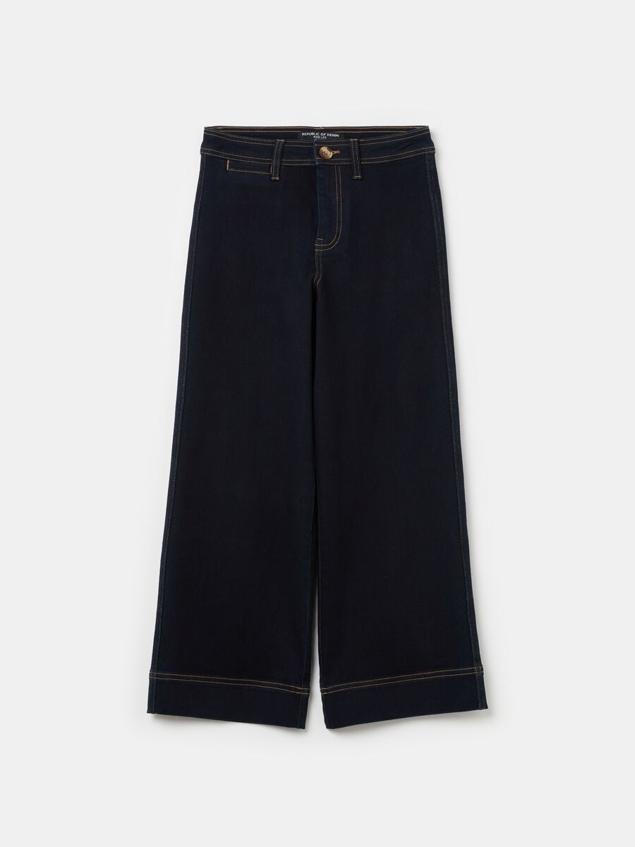 Wide-leg culotte jeans_4