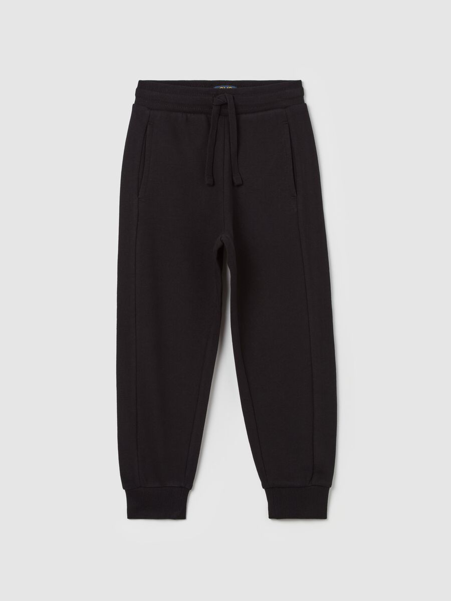 Plush joggers with drawstring_0