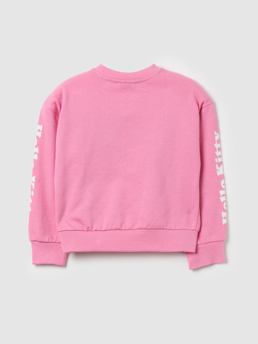 Sweatshirt in French terry with Hello Kitty patch_1