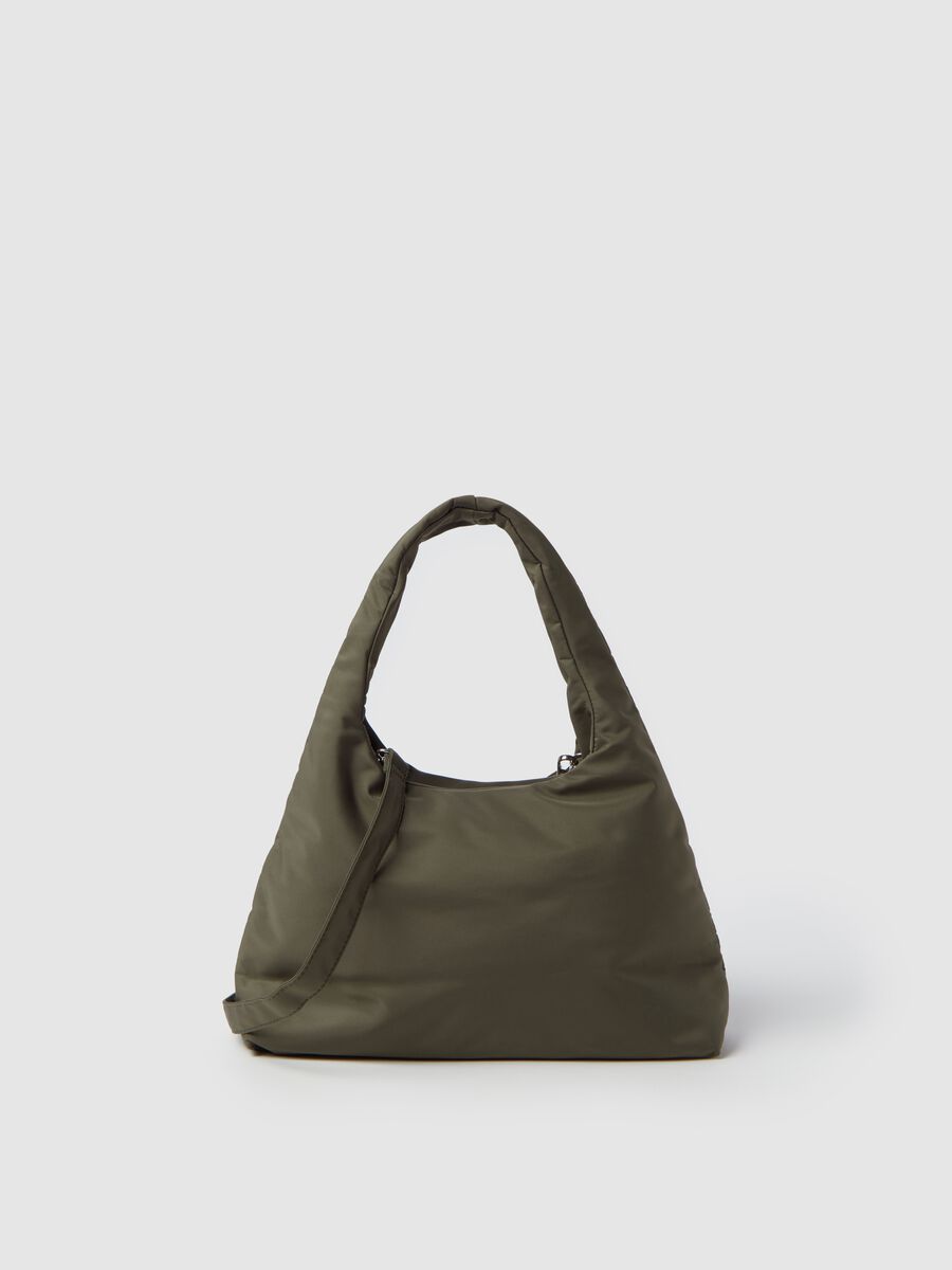 Nylon hobo bag with shoulder strap_1