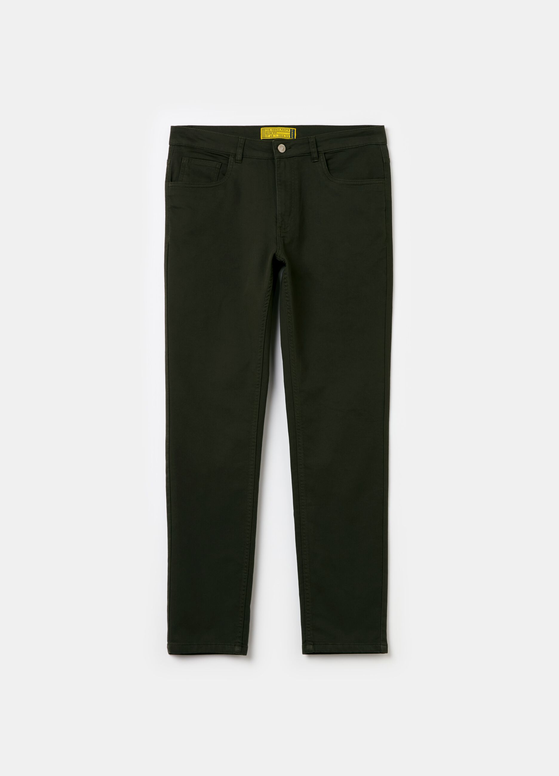 Five-pocket slim-fit trousers