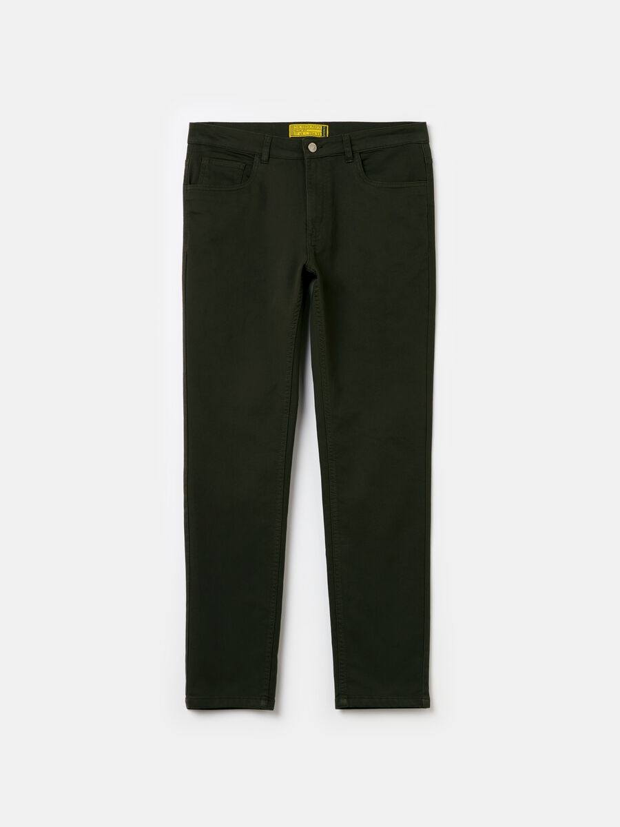 Five-pocket slim-fit trousers_4