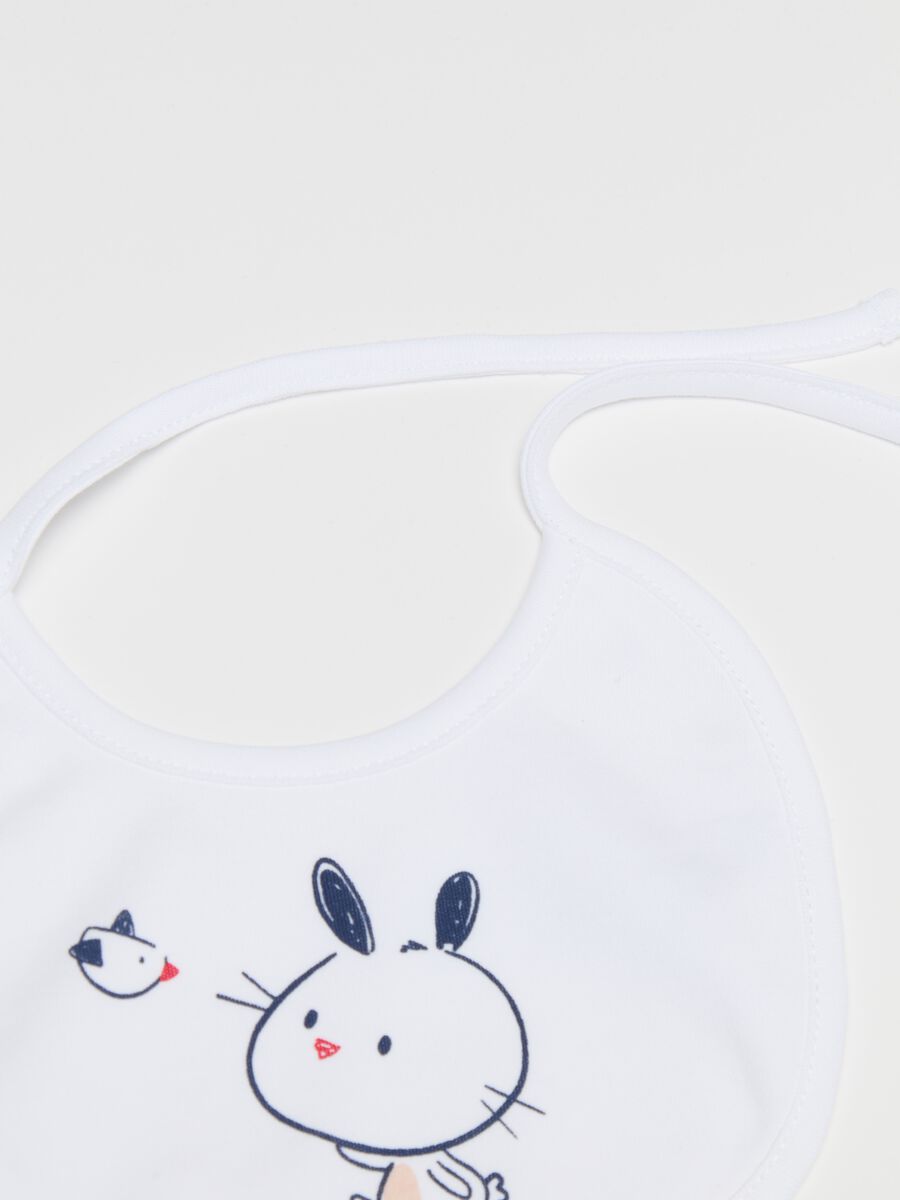 Two-pack bibs with animals print_3