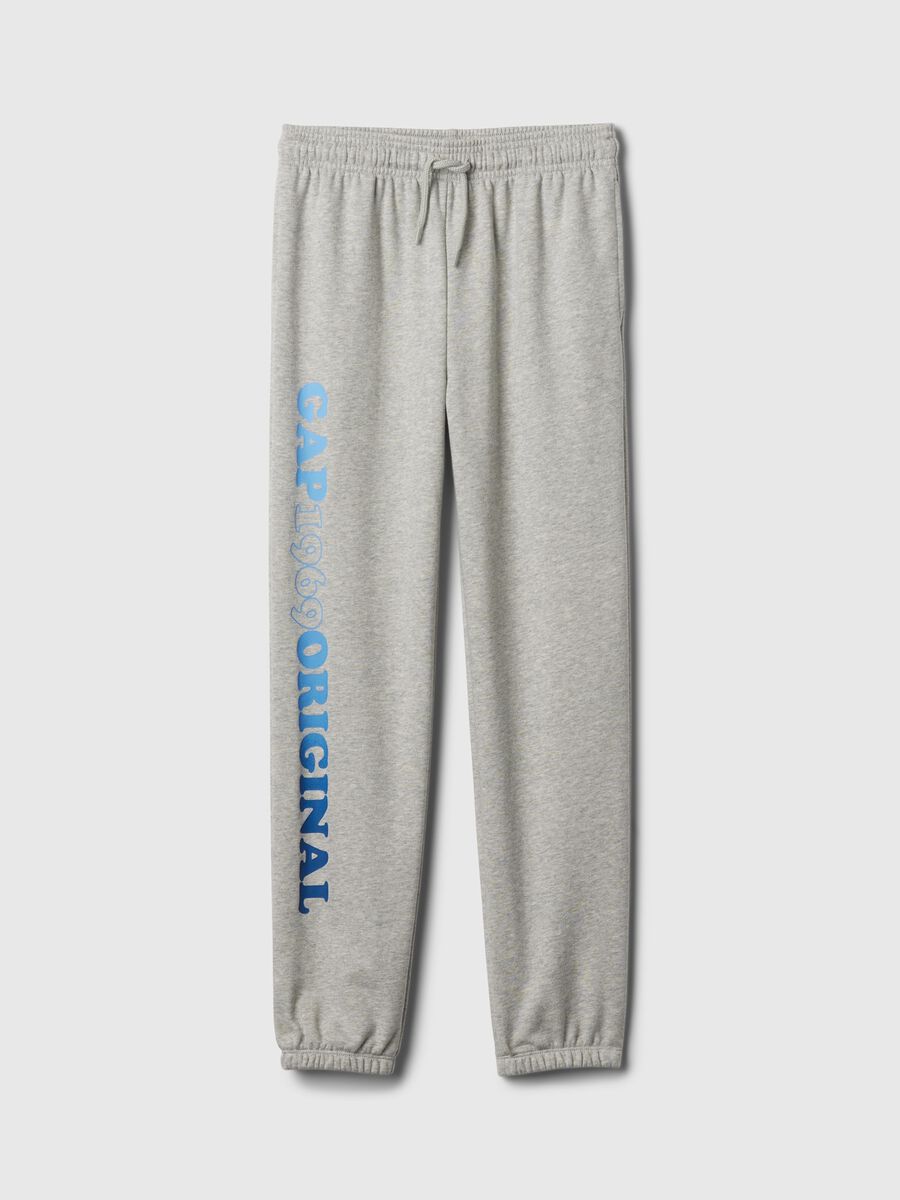 Joggers con coulisse e stampa logo_3
