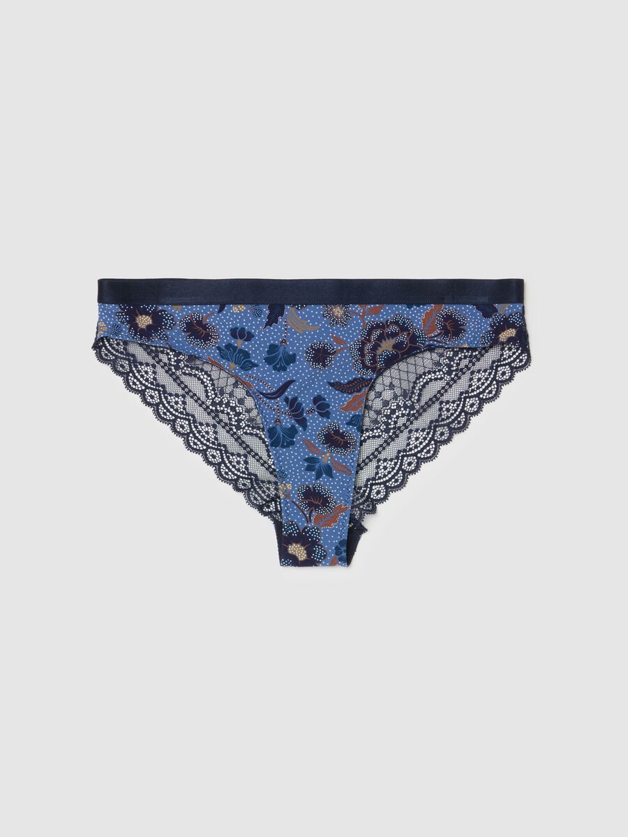 Floral Brazilian-cut briefs with lace back_4