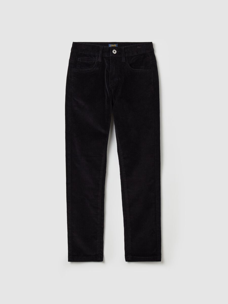 Five-pocket corduroy trousers_0