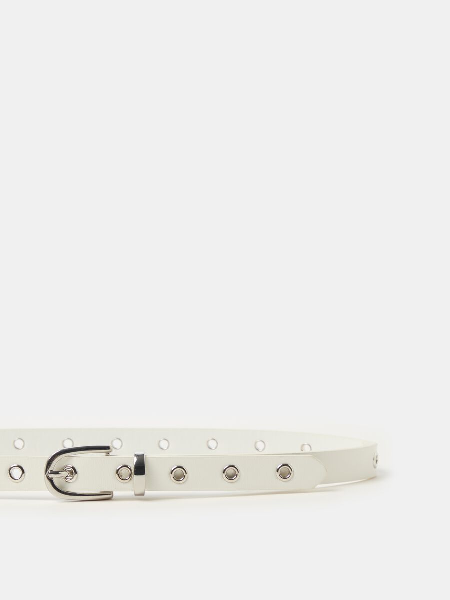 Belt with perforated studs_0