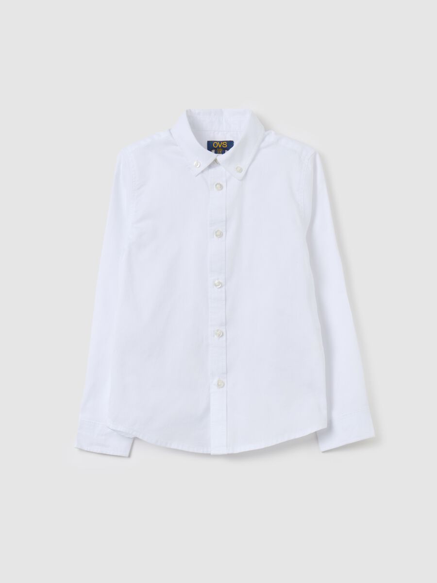 Button-down shirt in cotton twill_0