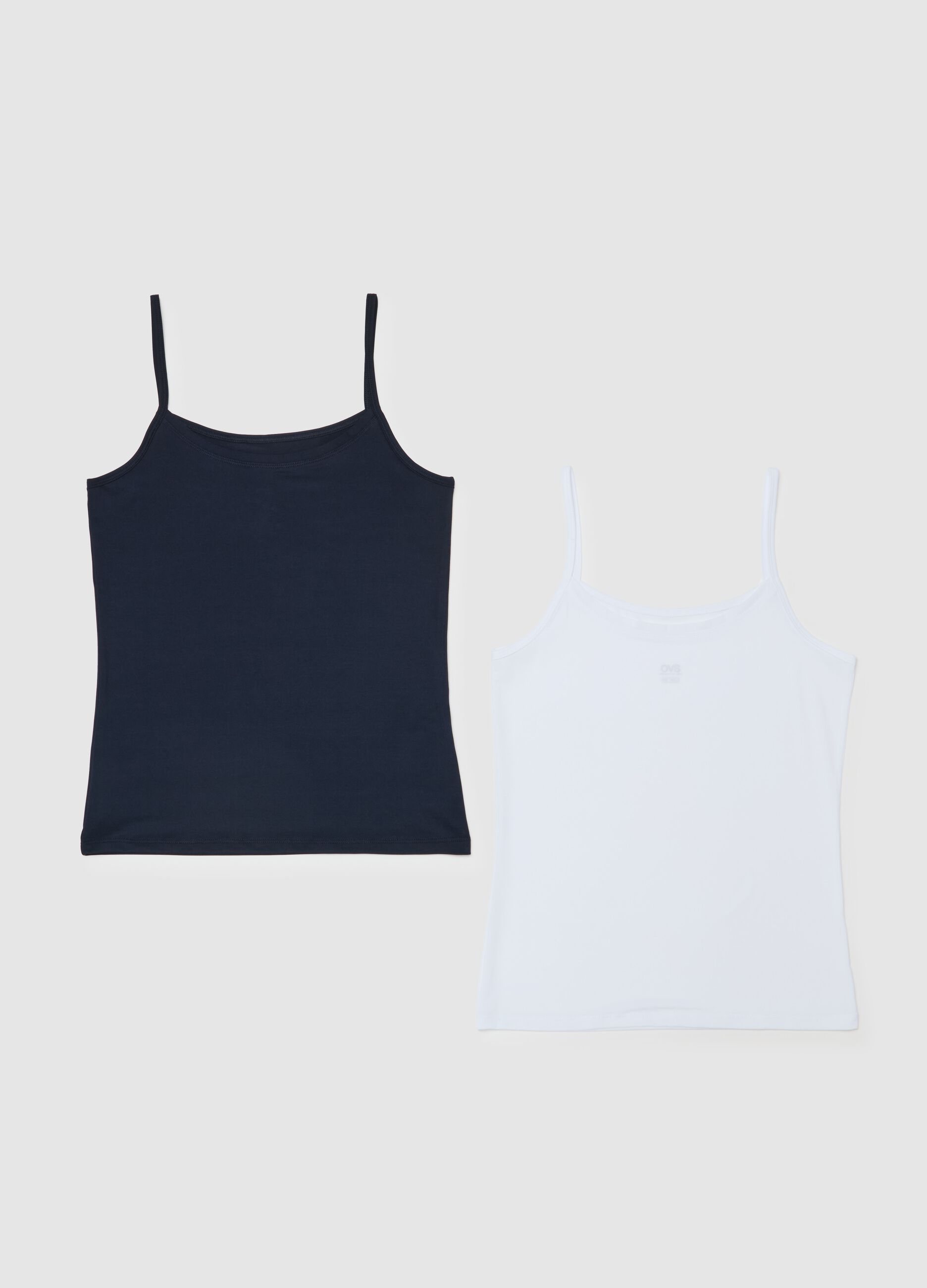 Two-pack vests in microfibre