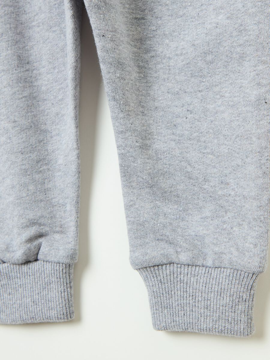 Fleece joggers with drawstring_3