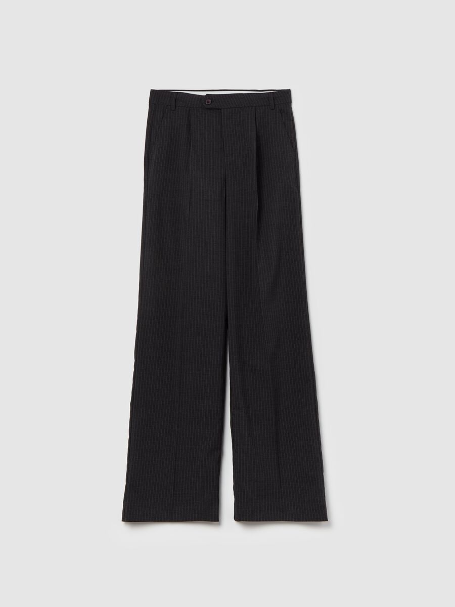 Pinstriped palazzo trousers_4