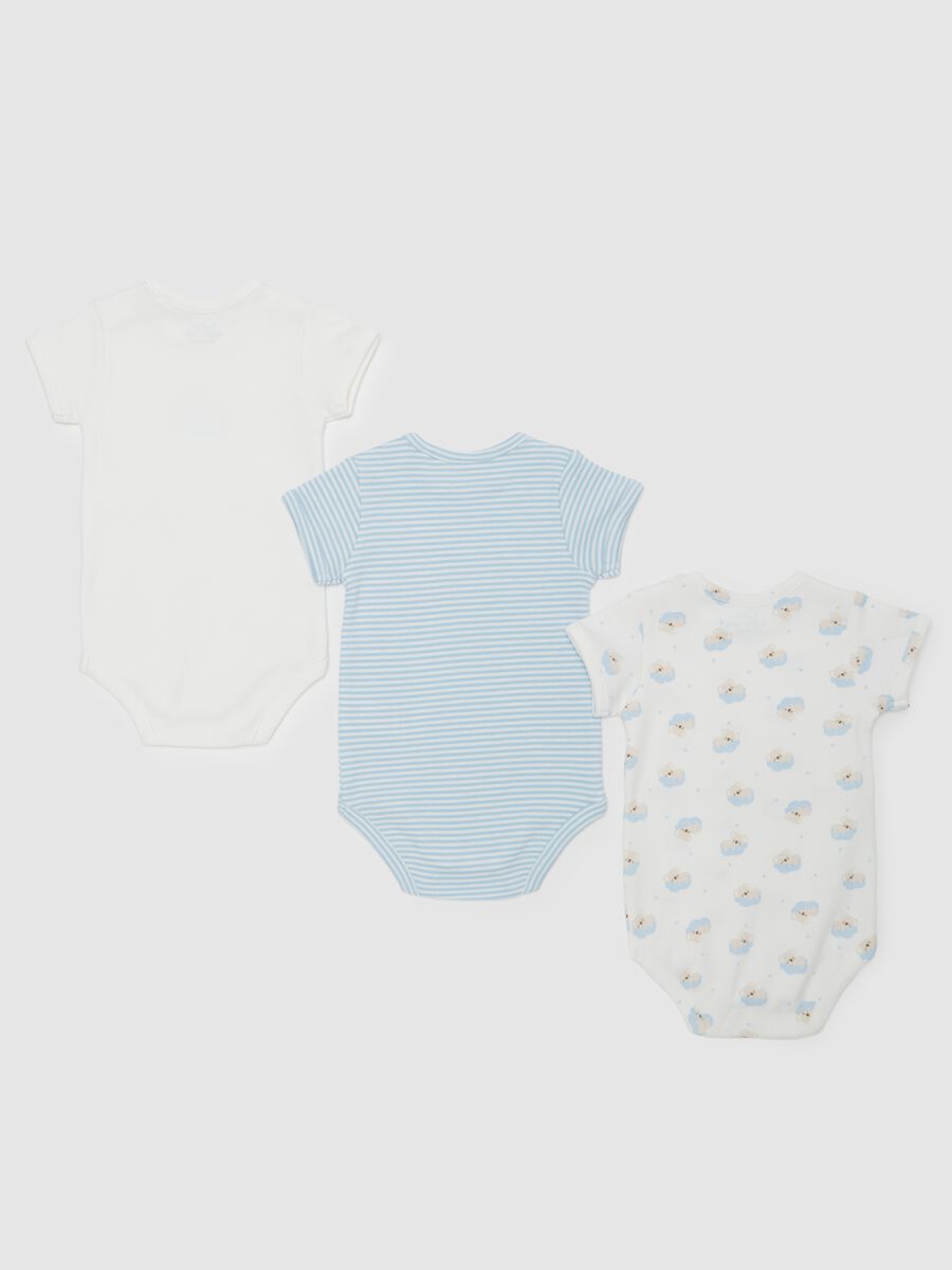 Three-pack bodysuits in organic cotton with print_1