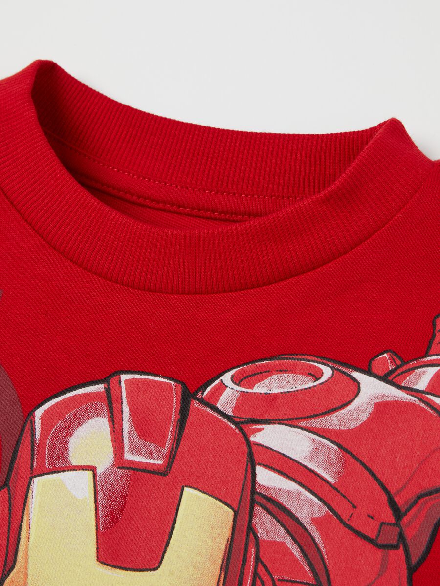 T-shirt with long sleeves and Iron Man print_3