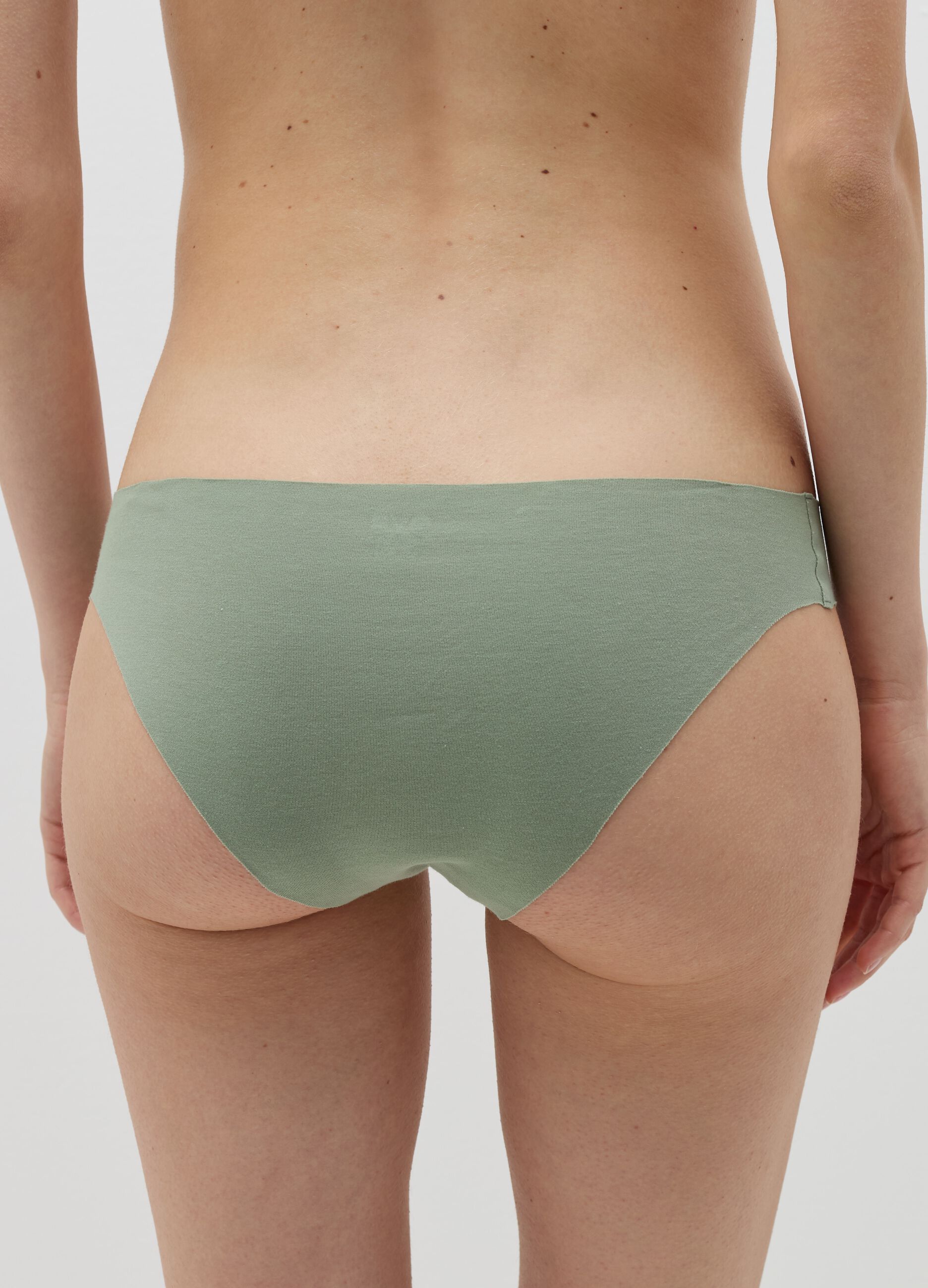 Slip in cotone bio stretch con taglio laser