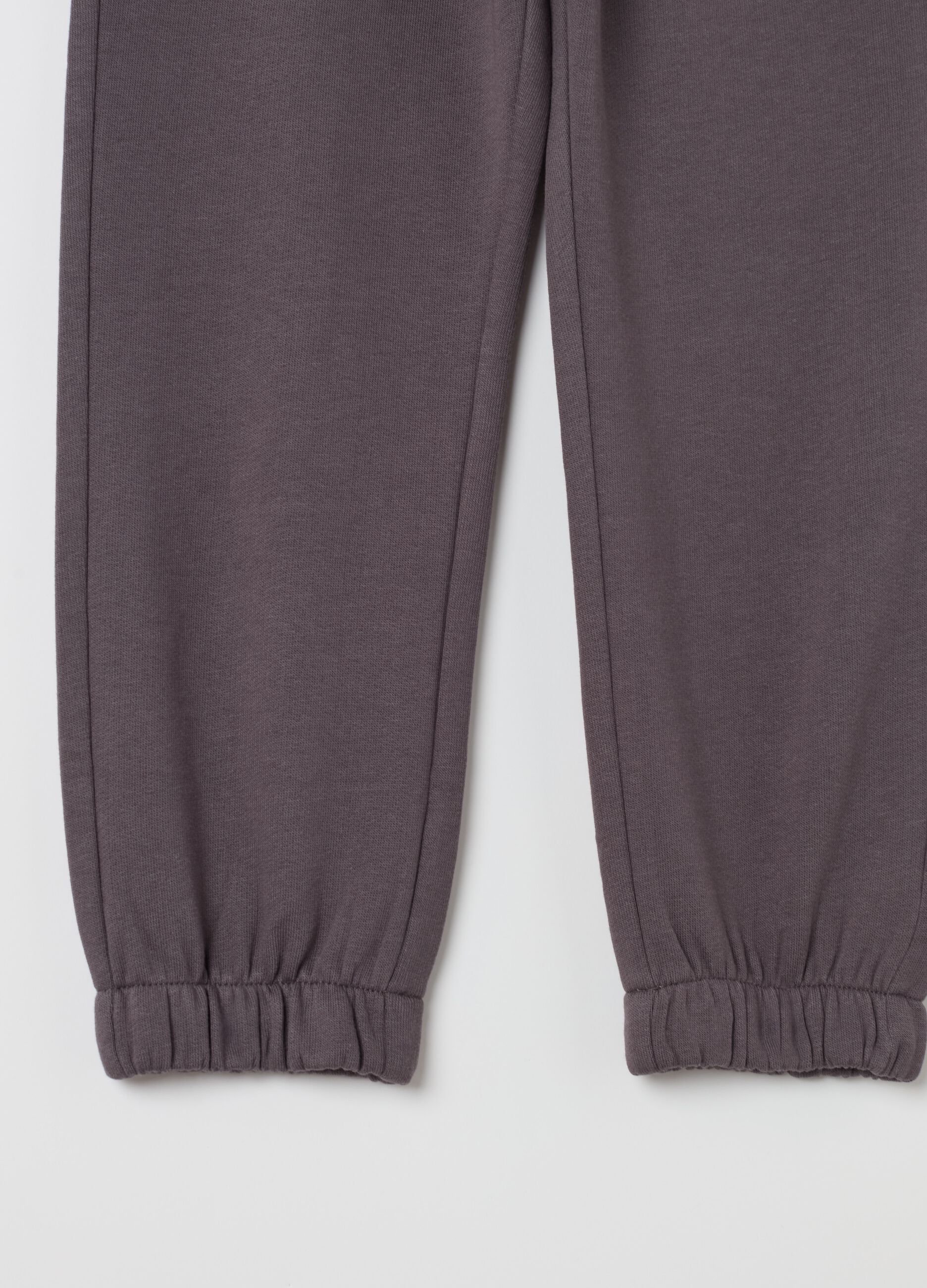 Solid colour plush joggers