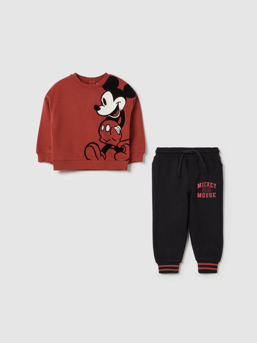 Cotton jogging set with Mickey Mouse print_0