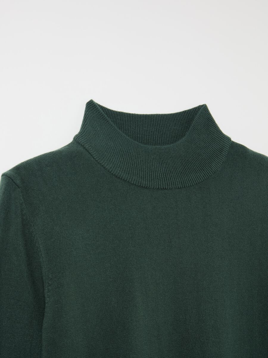 Long-sleeved top with mock neck_5