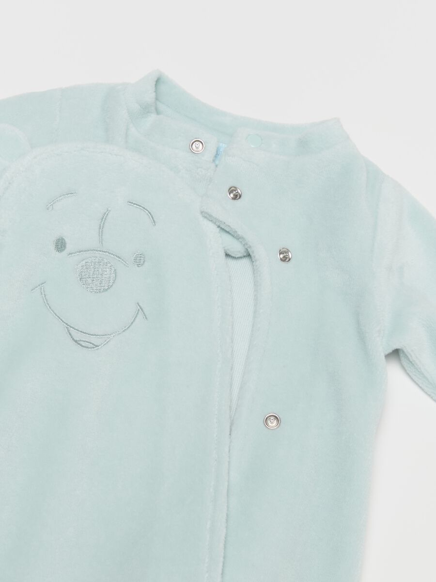 Velour onesie with Winnie The Pooh embroidery_2