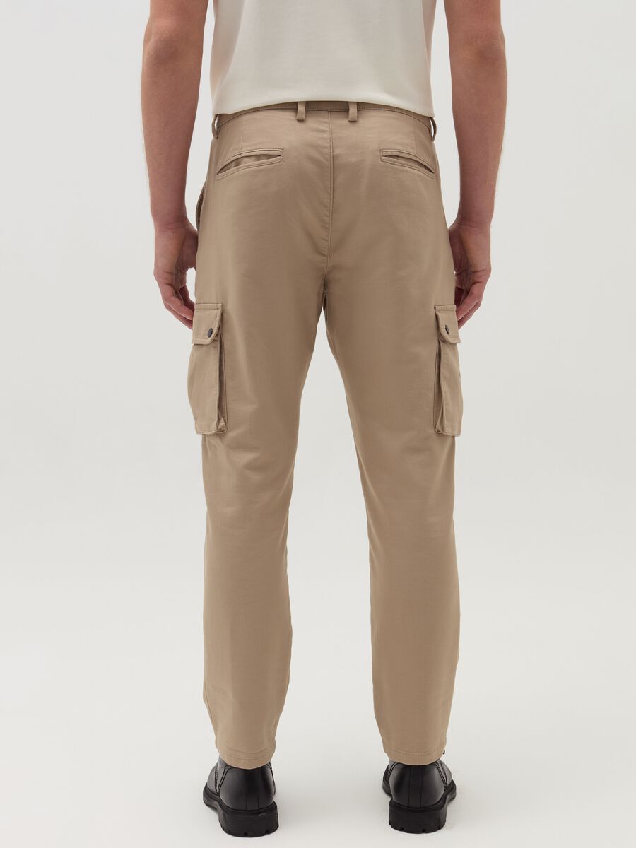 Cargo trousers in stretch cotton_2