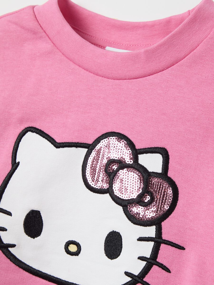 Sweatshirt in French terry with Hello Kitty patch_3