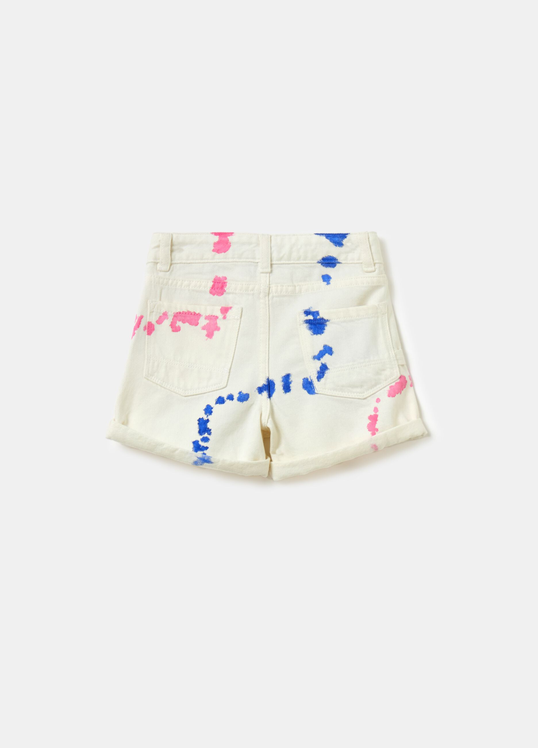 Shorts in cotton with print