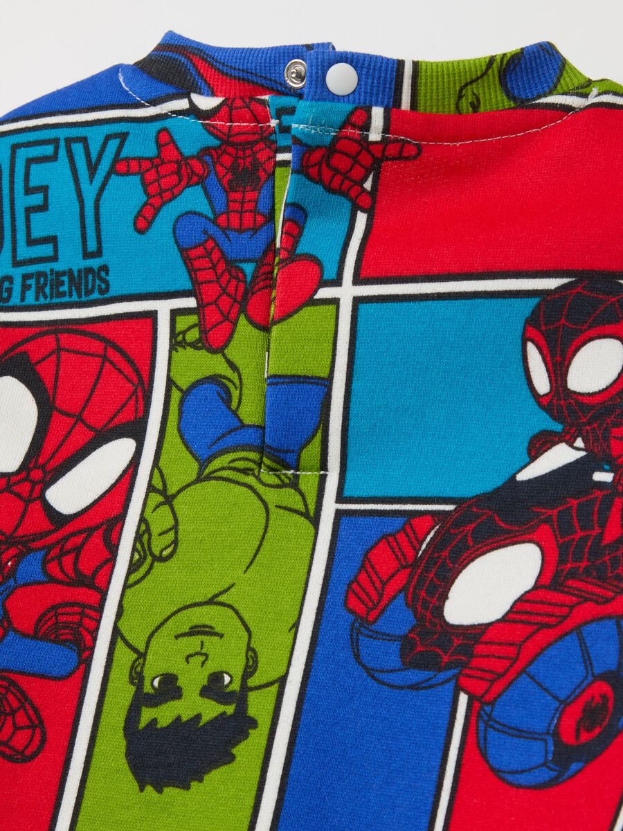 Sweatshirt with round neck and Spidey and Friends print_3