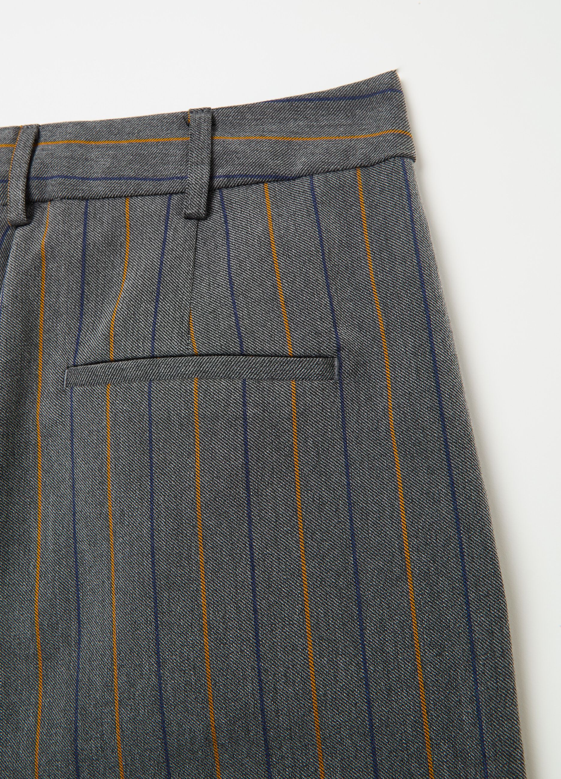 Trousers with striped pattern