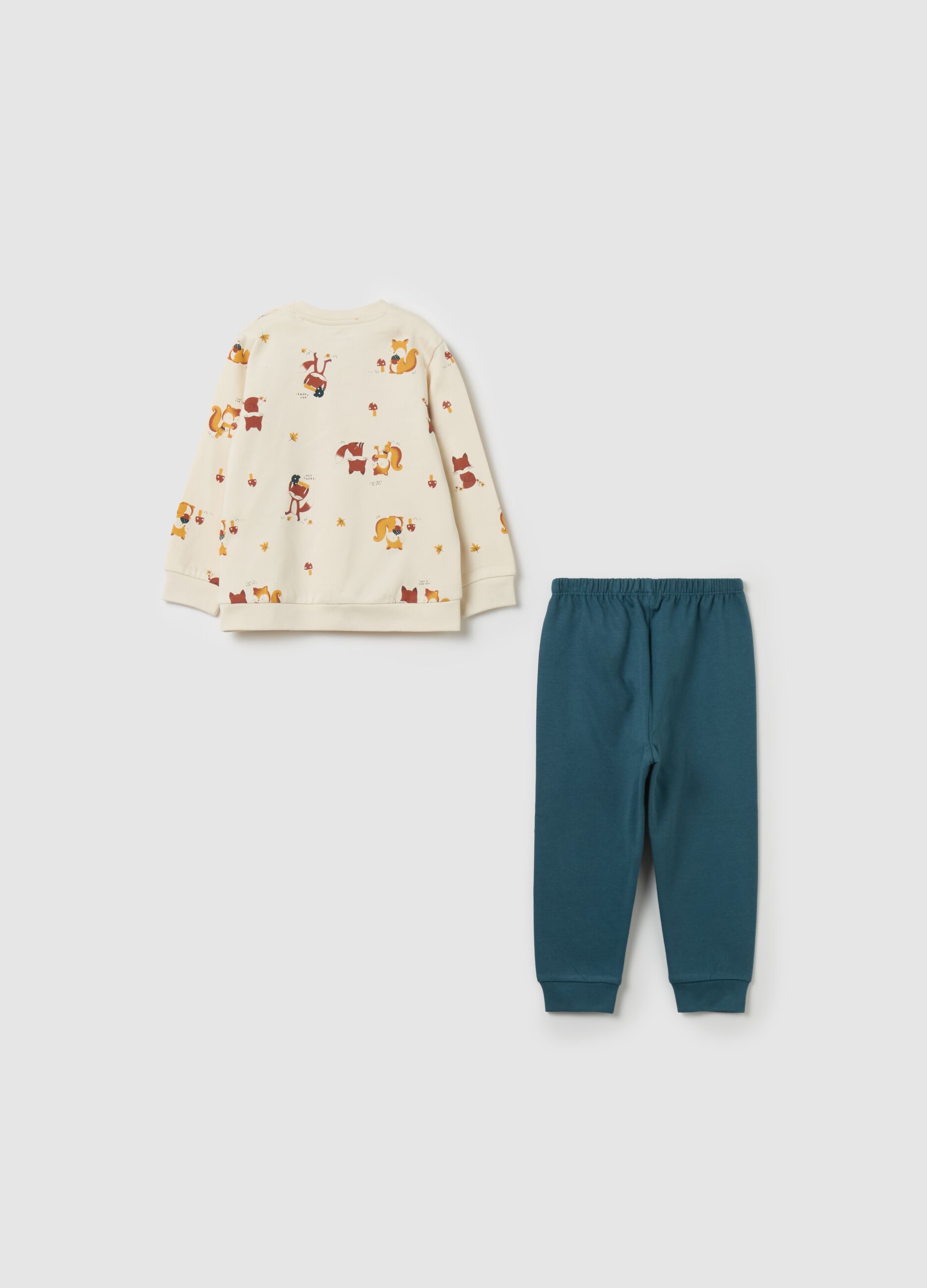 Organic cotton pyjamas with print