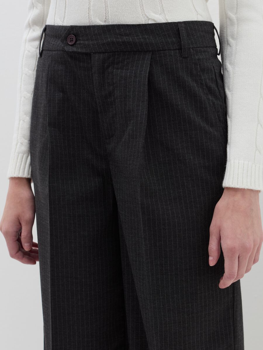 Pinstriped palazzo trousers_3