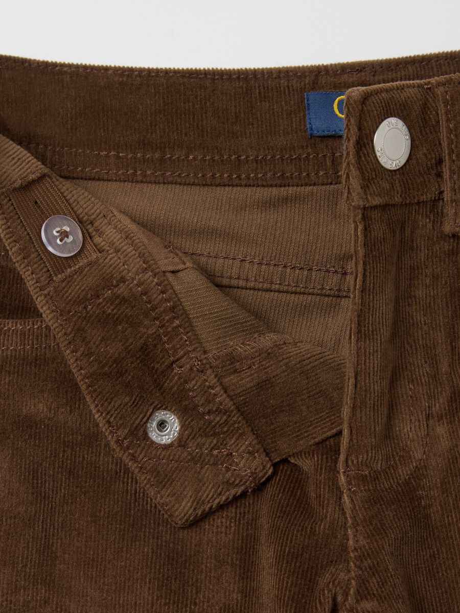 Five-pocket corduroy trousers_2