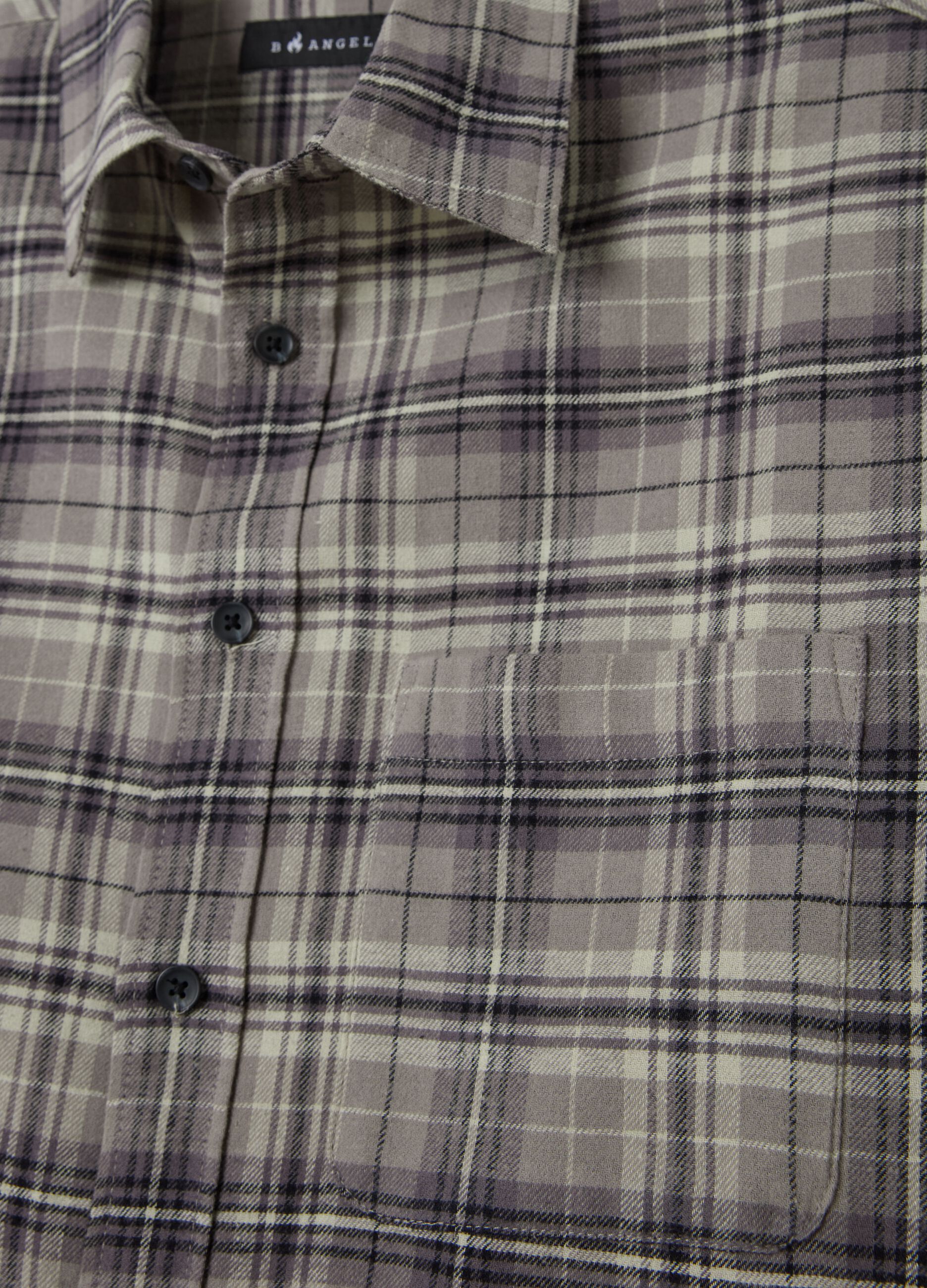 Chequered flannel shirt with pocket