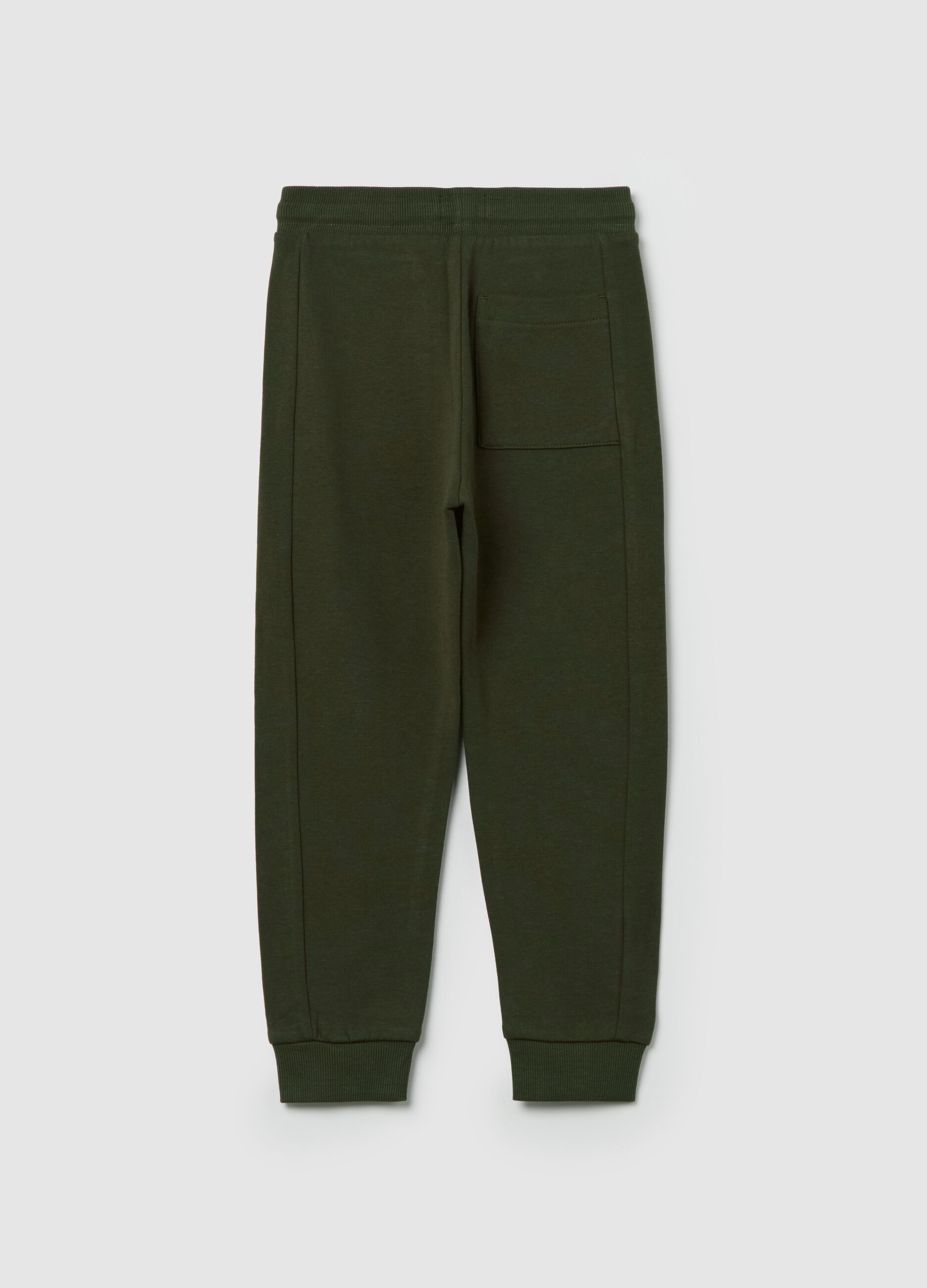 Plush joggers with drawstring