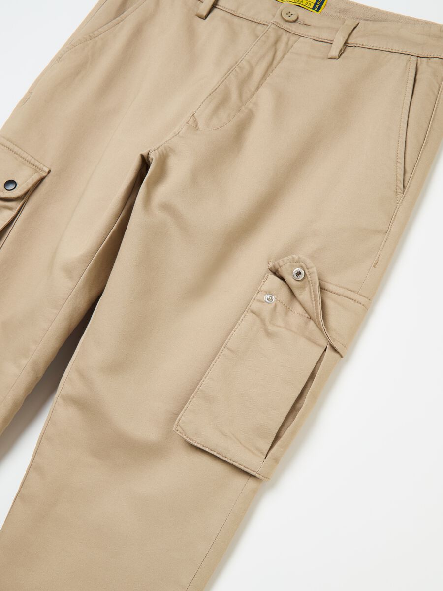 Cargo trousers in stretch cotton_5