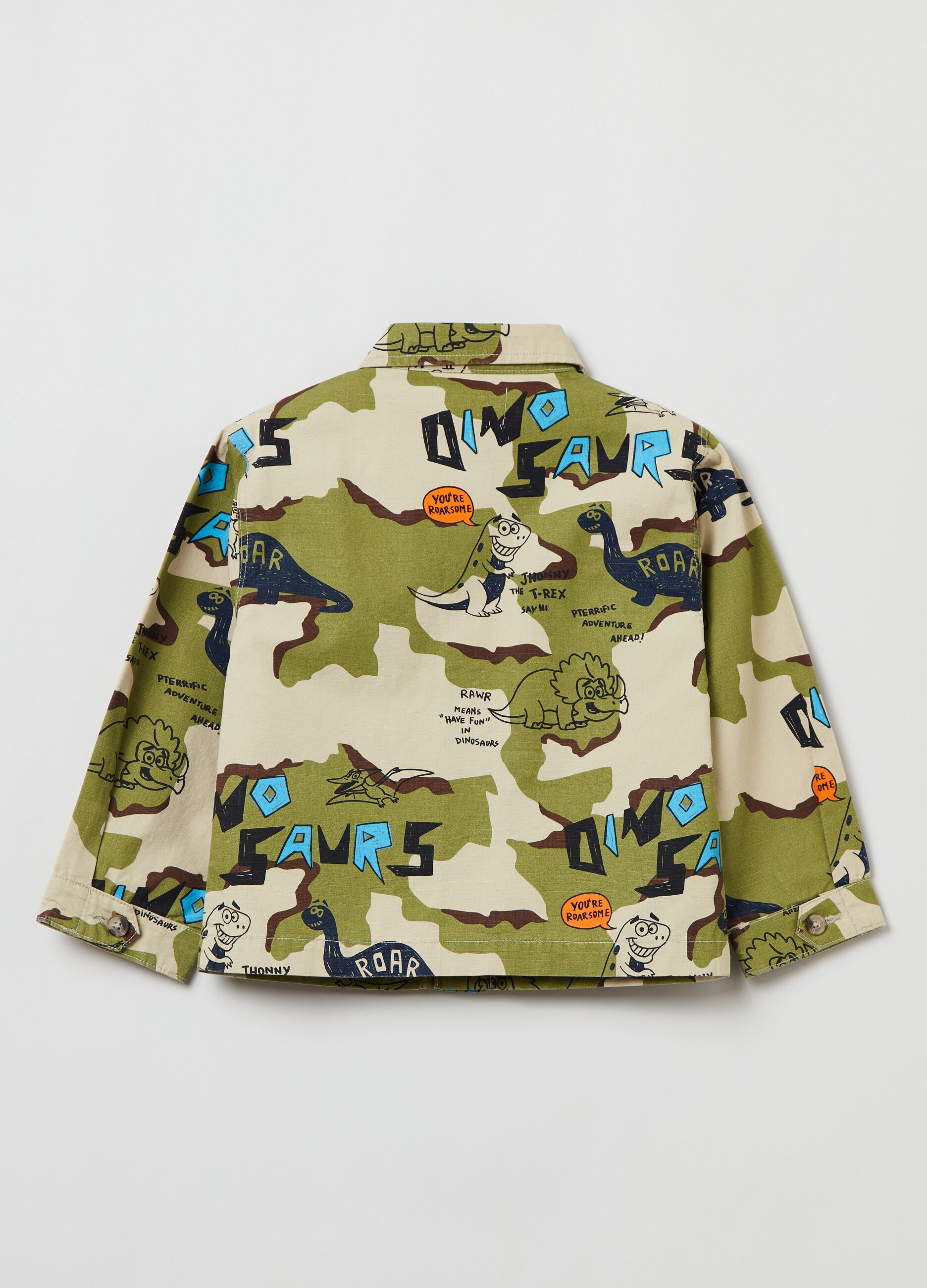 Grand&Hills camouflage shacket with print