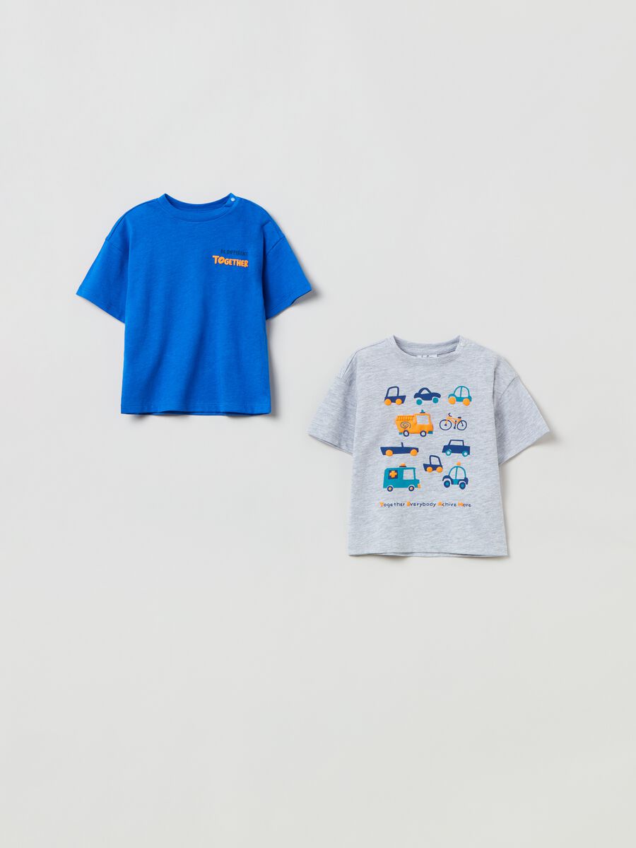 Two-pack T-shirts in cotton with print_0