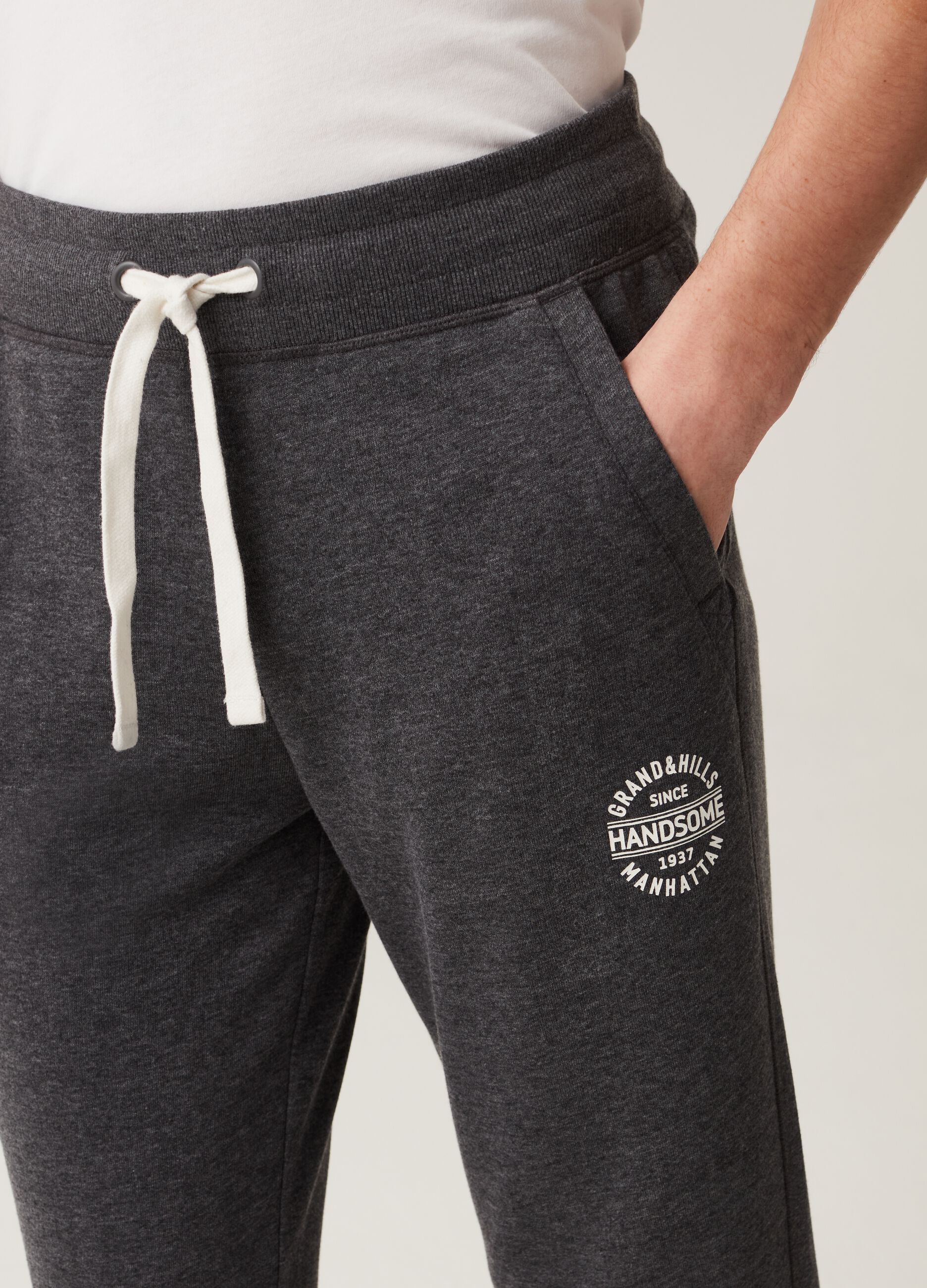 Joggers with Grand & Hills logo print