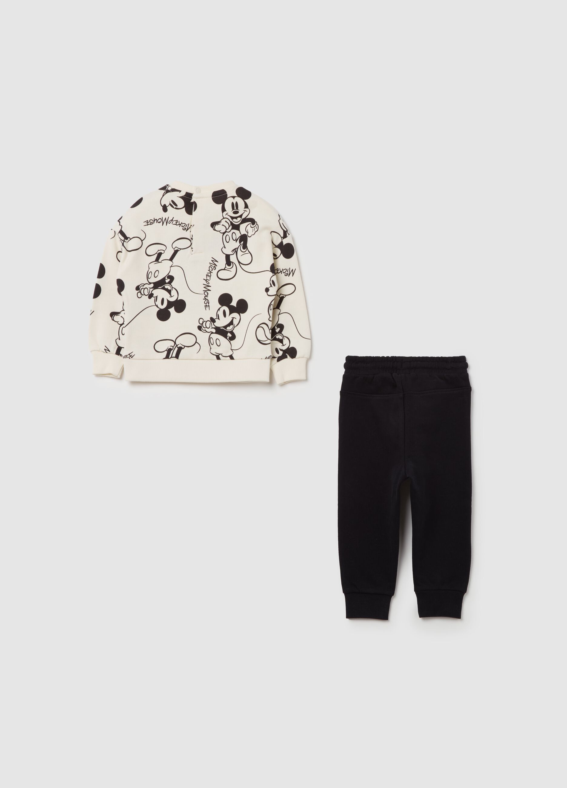 Cotton jogging set with Mickey Mouse print