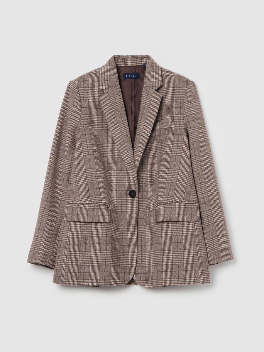 Contemporary blazer in Prince of Wales fabric_4