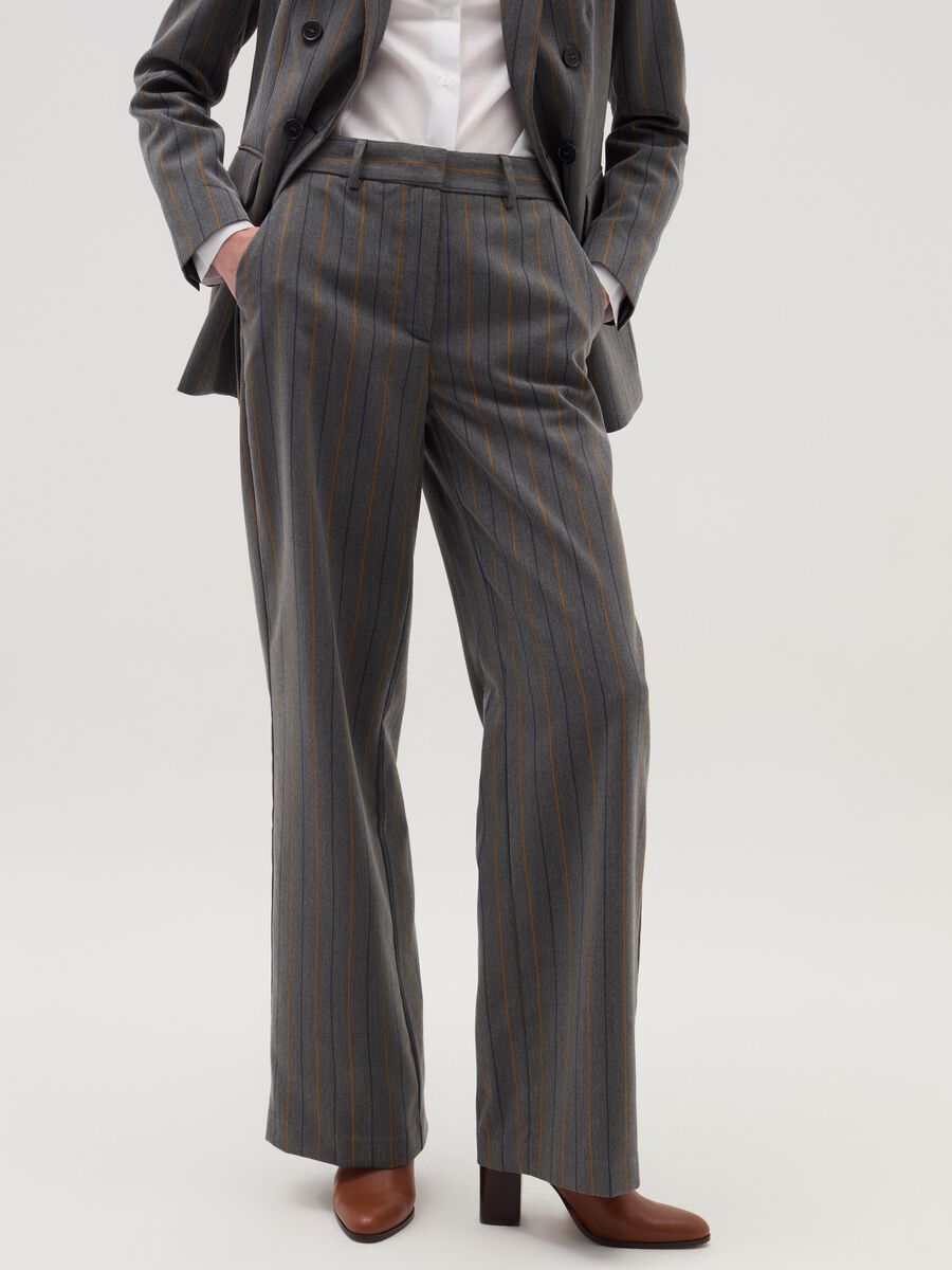 Trousers with striped pattern_1