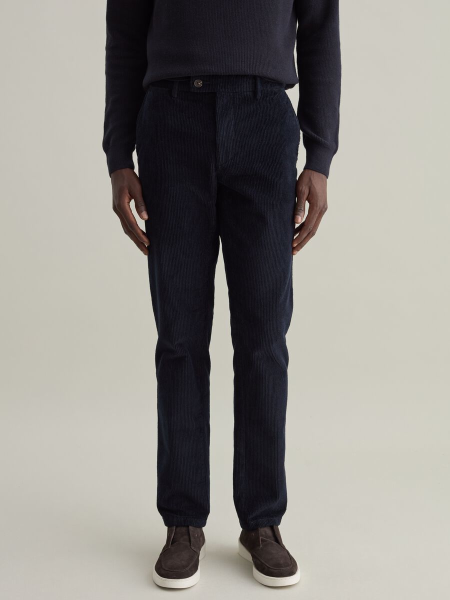 Pantaloni in corduroy stretch Contemporary_1