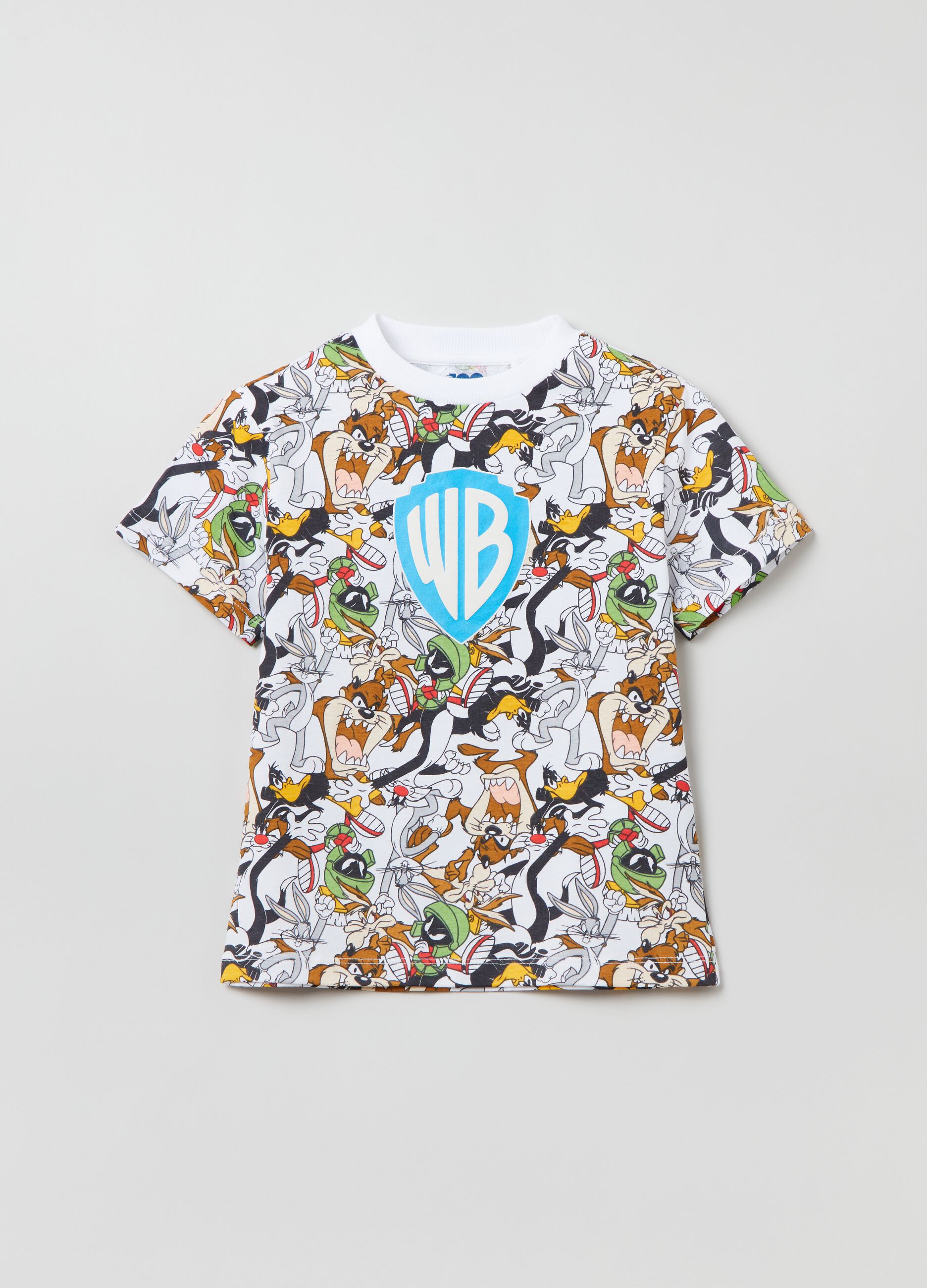T-shirt with Looney Tunes characters print