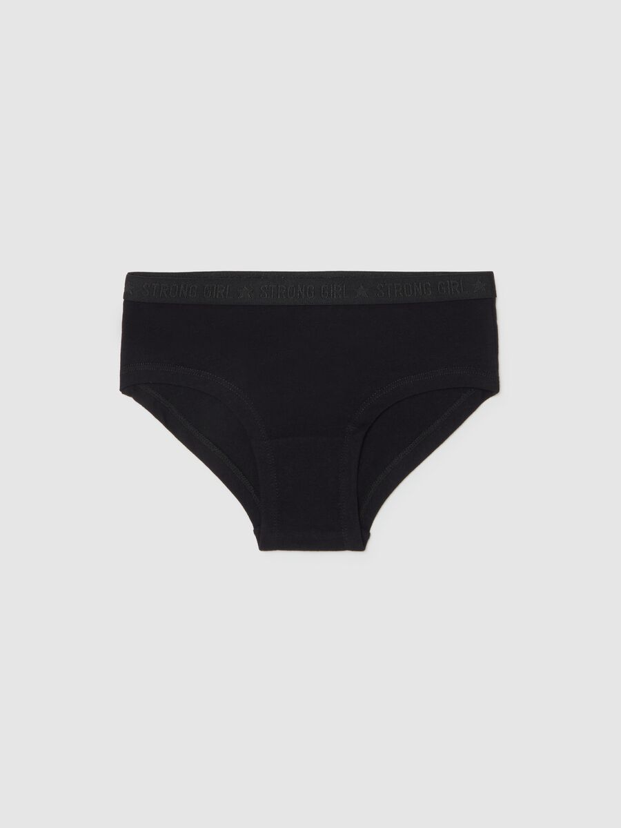 Organic cotton French knickers with lettering_0